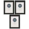 Simply Everyday 4 X 6" Block Frames 3pk - Black -Home Accessories Shop 278309 3pk simply everyday block frames 4x6 black