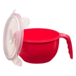 B&M Microwavable Food Bowl With Handle -Home Accessories Shop 289950 Microwavable Food Bowl with Handle red 21