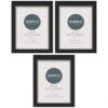 Simply Everyday 5 X 7" Block Frames 3pk - Black -Home Accessories Shop 290764 3pk simply everyday block frames 5x7 black 2