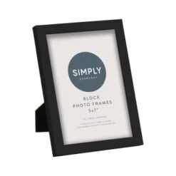 Simply Everyday 5 X 7" Block Frames 3pk - Black -Home Accessories Shop 290764 3pk simply everyday block frames 5x7 black
