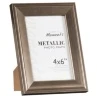 B&M Metallic Photo Frames 4 X 6" 2pk -Home Accessories Shop 306042 Great Value Pack of 2 Metallic 4x6 inch Photo Frames easel1
