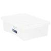 B&M Underbed Clear Storage Box With Lid 32L - Clear -Home Accessories Shop 314173 32l underbed storage box with lid clear 2