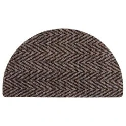 B&M Half Moon Indoor Chevron Doormat 40 X 70cm -Home Accessories Shop 319759 Half Moon Indoor Chevron Mat 40x70cm brown