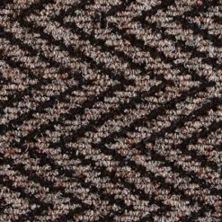 B&M Half Moon Indoor Chevron Doormat 40 X 70cm -Home Accessories Shop 319759 Half Moon Indoor Chevron Mat 40x70cm brown detail 2