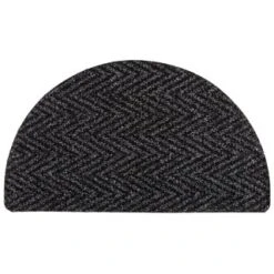 B&M Half Moon Indoor Chevron Doormat 40 X 70cm -Home Accessories Shop 319759 Half Moon Indoor Chevron Mat 40x70cm dark grey