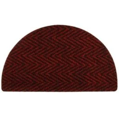 B&M Half Moon Indoor Chevron Doormat 40 X 70cm -Home Accessories Shop 319759 Half Moon Indoor Chevron Mat 40x70cm red
