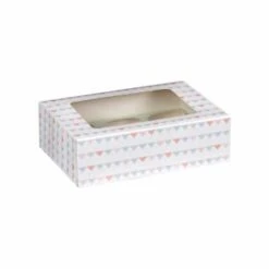 Betty Winters Cupcake Boxes 4pk -Home Accessories Shop 320783 4pk cupcake boxes holds 6 pastel triangles 2