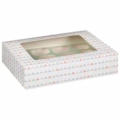 Betty Winters Large Cupcake Boxes 2pk -Home Accessories Shop 320784 4pk cupcake boxes holds 12 pastel triangles 2