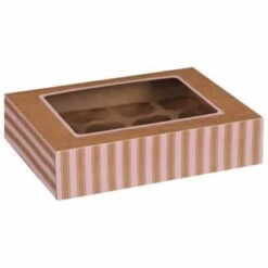 Betty Winters Large Cupcake Boxes 2pk -Home Accessories Shop 320784 4pk cupcake boxes holds 12 pink 2