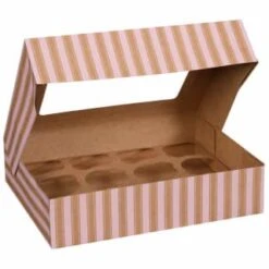 Betty Winters Large Cupcake Boxes 2pk -Home Accessories Shop 320784 4pk cupcake boxes holds 12 pink 3