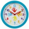 B&M Learn To Tell The Time Clock - Blue -Home Accessories Shop 321977 learn to tell the time clock 6
