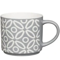B&M Jumbo Embossed Stacking Mugs 4pk -Home Accessories Shop 329369 Jumbo Embossed Stacking Mugs Set of 4 2