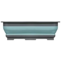 Addis Collapsible Washing Up Bowl - Aqua & Grey -Home Accessories Shop 332198 addis collapsible washing up bowl grey and aqua 2