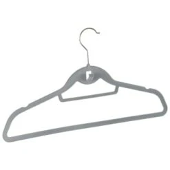B&M Pure Velvet Hangers 8pk - Grey 7 B&M Pure Velvet Hangers 8pk - Grey -Home Accessories Shop 333534 8pk velvet hangers grey 2