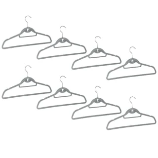 B&M Pure Velvet Hangers 8pk - Grey 5 B&M Pure Velvet Hangers 8pk - Grey - Image 3