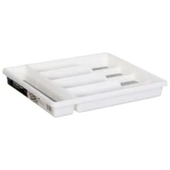 Home Accessories Shop 66 Addis Non-Slip Cutlery Tray - White