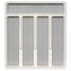 Home Accessories Shop -Home Accessories Shop 335260 addis non slip cutlery tray white grey