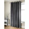 B&M Charcoal Jasmine Sparkle Velvet Eyelet Curtains 46 X 72" -Home Accessories Shop 335342 335343 335345 335346 335347 asmine sparkle velvet curtain with eyelets charcoal 2
