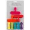 B&M Rainbow Bag Clips 8pk -Home Accessories Shop 341606 8pk rainbow bag clips