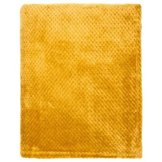 B&M Oversized Waffle Throw - Ochre 4 B&M Oversized Waffle Throw - Ochre - Image 2
