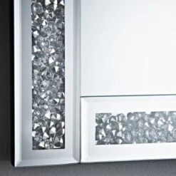 B&M Crushed Jewel Mirror - Silver -Home Accessories Shop 345547 crushed jewel mirror 2