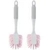 B&M Dish Brushes 2pk - Blush -Home Accessories Shop 345628 2 printed dish brushes blush group