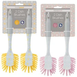 B&M Dish Brushes 2pk - Blush -Home Accessories Shop 345628 2 printed dish brushes group