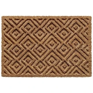 B&M Embossed Coir Doormat 40 X 60cm 3 B&M Embossed Coir Doormat 40 X 60cm