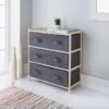 Spaceways 3 Drawer Canvas Unit -Home Accessories Shop 349041 addis pine canvas 3 drawers