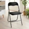 B&M Luxe Velvet Folding Chair - Black -Home Accessories Shop 349907 luxe velvet folding chair black