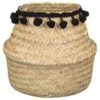 B&M Mini Pompom Basket - Natural 2 B&M Mini Pompom Basket - Natural -Home Accessories Shop 355410 mini pompom basket