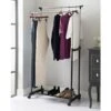 B&M Extendable Double Garment Rail -Home Accessories Shop 355446 2 tier extendable garment rail
