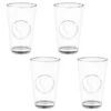 B&M Heart Glasses 4pk -Home Accessories Shop 356238 set of 4 hert embossed glasses group