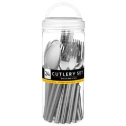 B&M Stainless Steel Cutlery Set 24pc 5 B&M Stainless Steel Cutlery Set 24pc -Home Accessories Shop 357148 24pc stainless steel cutlery set 2