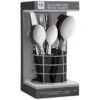 B&M Cutlery Set With Caddy 16pc - Black -Home Accessories Shop 357347 16pc cutlery set with caddy black 2