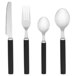 B&M Cutlery Set With Caddy 16pc - Black -Home Accessories Shop 357347 16pc cutlery set with caddy black