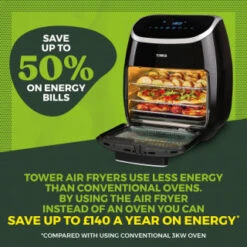 Tower 5-in-1 Air Fryer Oven 11L -Home Accessories Shop 357961 tower 5 in 1 air fryer oven 11l 15