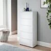 Norsk 5 Drawer Chest - White -Home Accessories Shop 358576 norsk 5 drawer chest