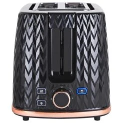 Goodmans Textured 2 Slice Toaster - Black & Rose Gold -Home Accessories Shop 358961 goodmans textured toaster black rose gold