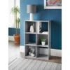 Lokken 6 Cube Shelving Unit - Grey -Home Accessories Shop 360086 lokken 6 cube grey