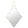 B&M Diamond Hanging Mirror - Gold -Home Accessories Shop 362622 diamond hanging mirror
