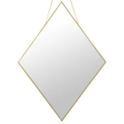 B&M Diamond Hanging Mirror - Gold 5 B&M Diamond Hanging Mirror - Gold -Home Accessories Shop 362622 diamond hanging mirror 2