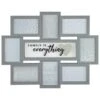B&M Multi Aperture Photo Frame 8pc - Family Is Everything -Home Accessories Shop 362635 8 aperture quote frame family is everything grey