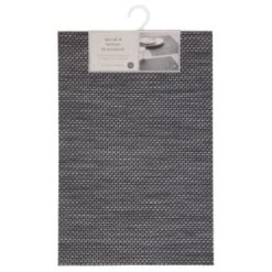 B&M Metallic Woven Placemats - Charcoal 4pk -Home Accessories Shop 363876 4pk woven charcoal placemats