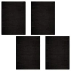 B&M Ribbed Tea Towels 4pk - Black -Home Accessories Shop 364862 4pk ribbed tea towels black group