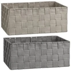 B&M Woven Storage Baskets 3pk - Silver -Home Accessories Shop 365979 365978 3pk woven baskets group 2