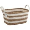 B&M Tribal Nature Striped Wicker Basket -Home Accessories Shop 366018 cream and wicker stripe basket