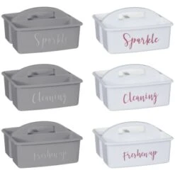 B&M Grey Slogan Cleaning Caddy - Freshen Up 5 B&M Grey Slogan Cleaning Caddy - Freshen Up -Home Accessories Shop 367012 slogan cleaning caddy main
