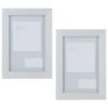 B&M Block Photo Frame 4 X 6" 2pk - Grey -Home Accessories Shop 367045 2pk block photo frame 4x6 grey