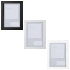 B&M Block Photo Frame 5 X 7" 2pk - White -Home Accessories Shop 367046 2pk block photo frame 5x7 main